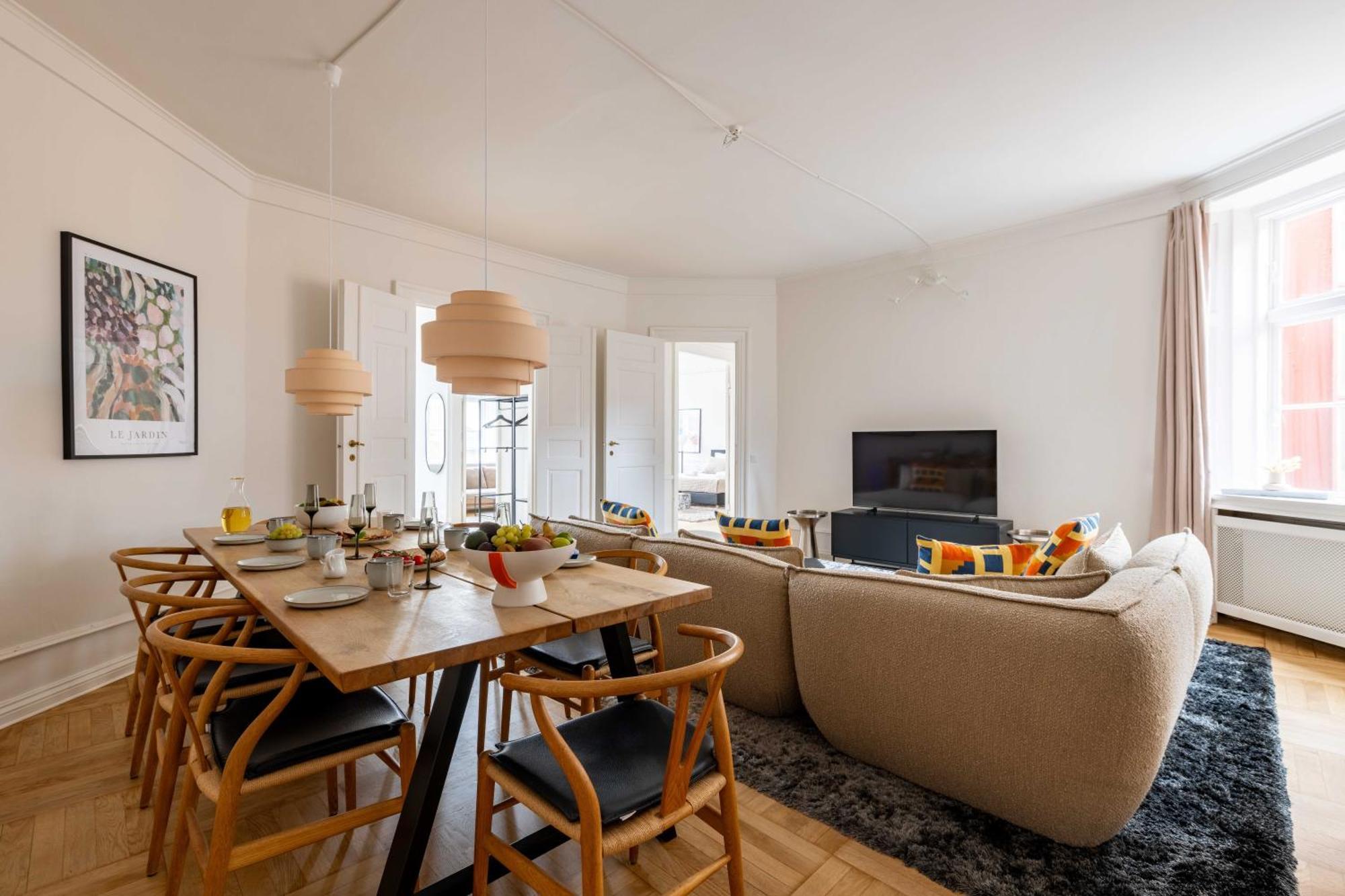 Rare 4Br Apartment W Unique Details In Cph City Копенгаген Екстер'єр фото