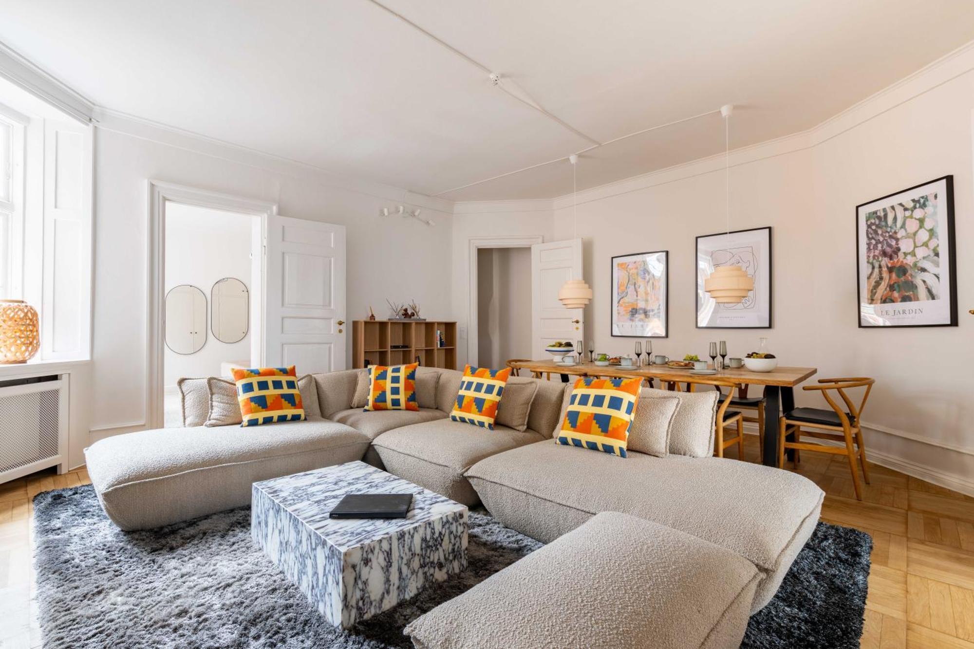 Rare 4Br Apartment W Unique Details In Cph City Копенгаген Екстер'єр фото