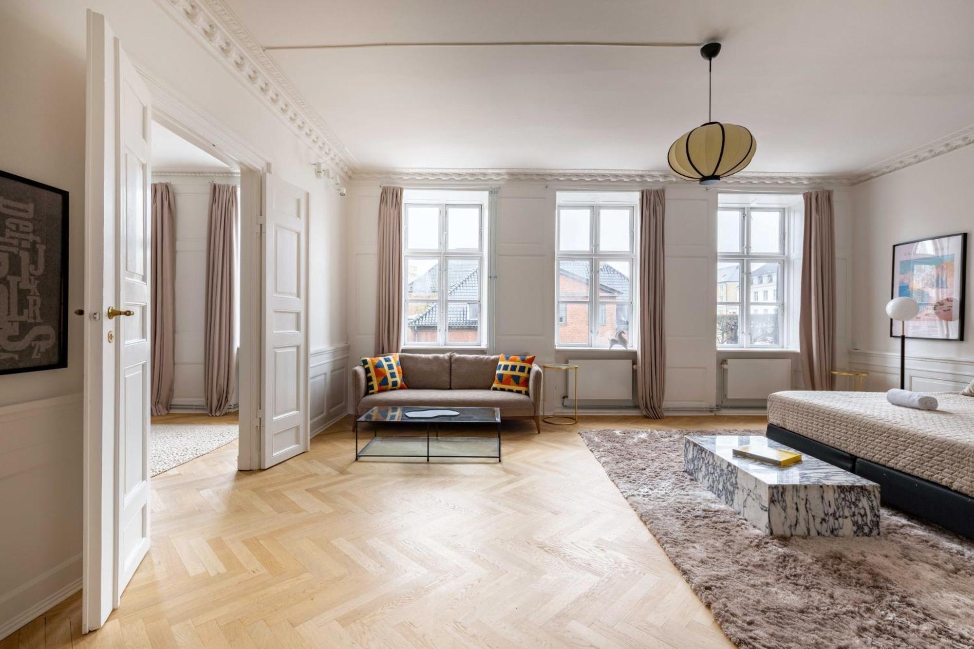 Rare 4Br Apartment W Unique Details In Cph City Копенгаген Екстер'єр фото